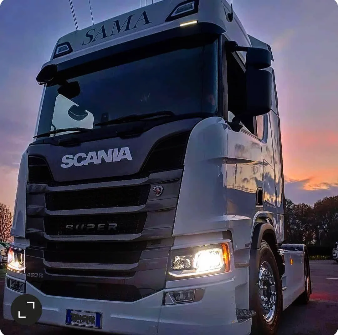 Motrice Scania della flotta Sama Trasporti